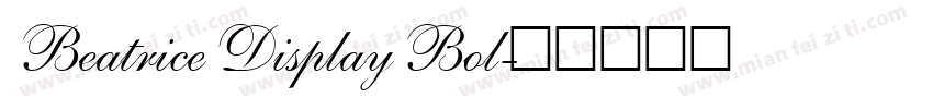 Beatrice Display Bol字体转换